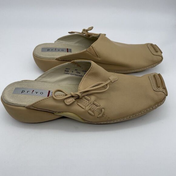 Clark's Privo Slip On Comfort Shoe's Women's 8M Tan Leather Lagenlook Bohochic - Picture 15 of 16